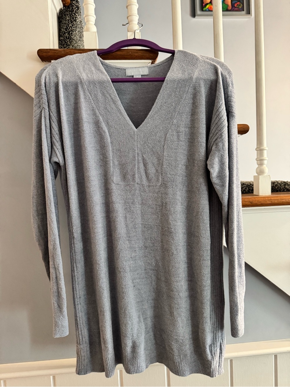 Barefoot Dreams Cozy Chic Ultra Light Tunic in Dream Blue Size Small